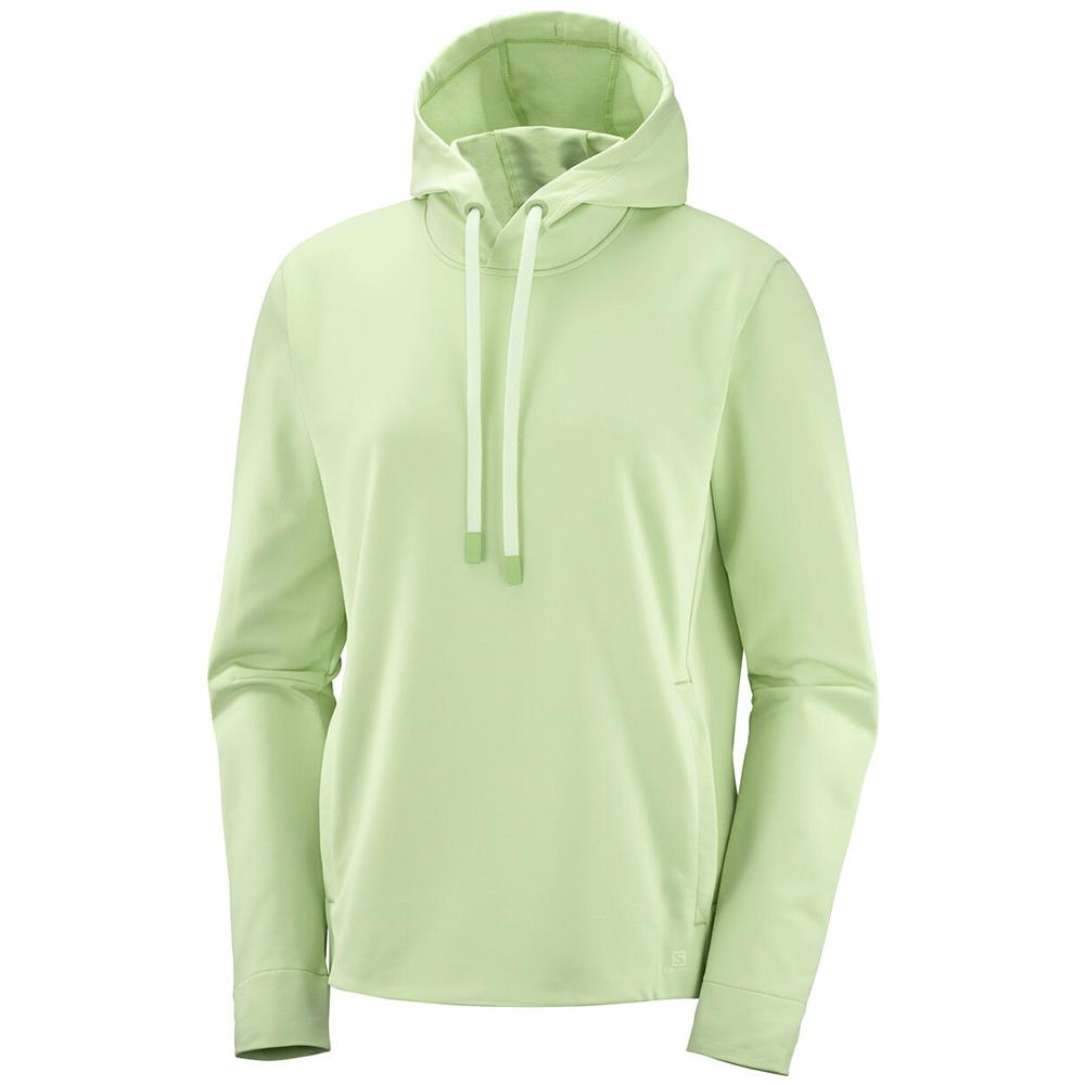 Salomon Singapore Womens Hoodie - COMET MID W Lightgreen | 58207-VIFP